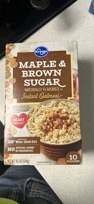 Maple & Brown Sugar Instant Oatmeal
