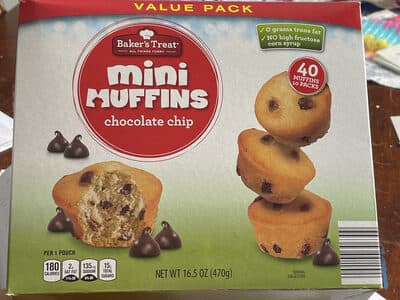 Mini Muffins Chocolate Chip