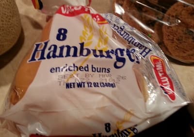 Enriched hamburger buns