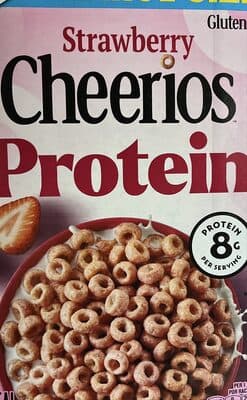 Strawberry protein cereal