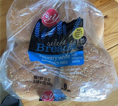 Country white sandwich rolls