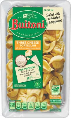 All natural three cheese tortellini