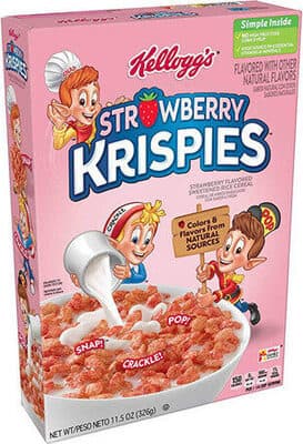 Kelloggs strawberry krispies