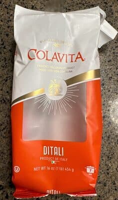 Enriched Macaroni Product, Ditali Pasta