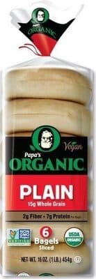 Papa's organic plain sliced