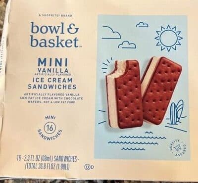 Mini Vanilla Ice Cream Sandwiches