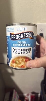 Light Progresso Creamy Chicken Noodle Soup