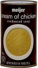 Cream of chicken condensed soup