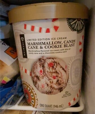 Marshmallow, Candy Cane & Cookie Blast Ice Cream