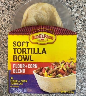 Flour And Corn Blend Soft Tortilla Bowl 8 Count