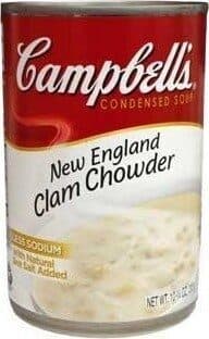 Campbellscondensed new england clam chowder