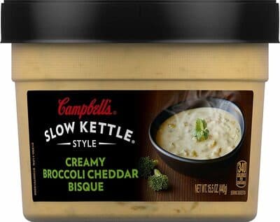 Creamy broccoli cheddar bisque