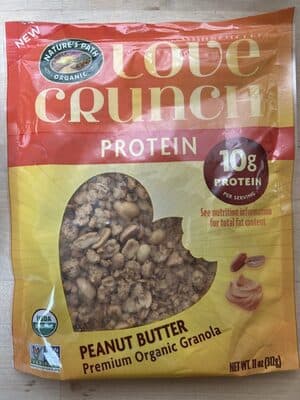 Love Crunch Protein Peanut Butter Premium Organic Granola