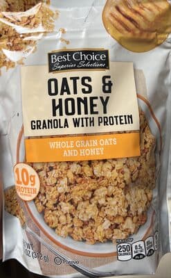 Oats and honey protein granola