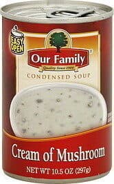 Cream of mushroom condensed soup