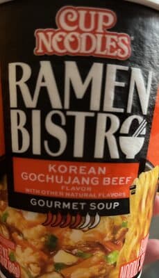 RAMEN BISTRO KOREAN GOCHUJANG BEEF FLAVOR GOURMET SOUP RAMEN NOODLE SOUP