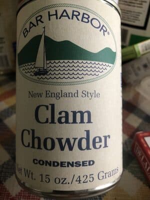 New england style condensed clam chowder