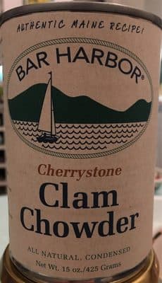 Bar harbor, claim chowder condensed