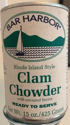 Rhode Island Style Clam Chowder
