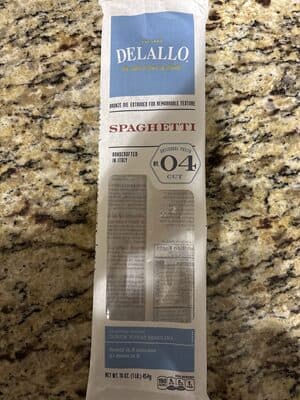 Spaghetti no. 4, enriched macaroni product