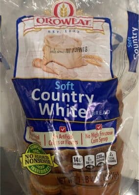 Soft country white bread
