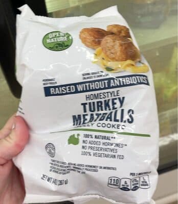 Homestyle turkey meatballs