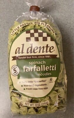 Spinach Farfalletti Noodles