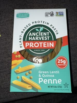 Plant-Based Protein Pasta: Green Lentil Penne