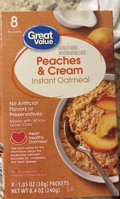 Peaches and Cream Oatmeal