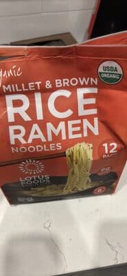 Organic Millet & Brown Rice Ramen Noodles