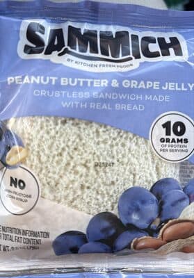 Peanut Butter & Grape Jelly Crustless Sandwich
