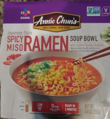 Spicy Miso Ramen Soup Bowl