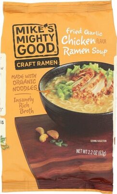 Fried Garlic Chicken Ramen Soup