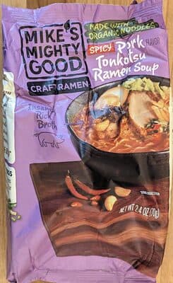 Spicy Pork Tonkotsu Ramen Soup