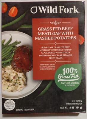 Grass Fed Beef Meatloaf with Mashed Potatoes