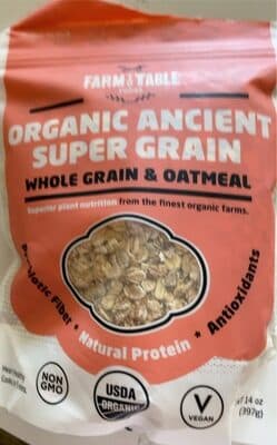 Organic Ancient Super Grain Oatmeal