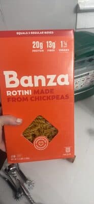 Rotini Made from Chickpeas