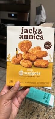 crispy nuggets made from savory jackfruit