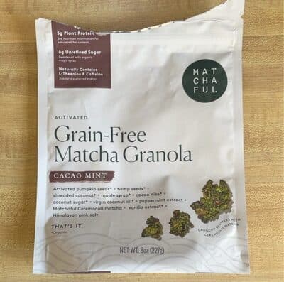 Activtaed Grain-Free Matcha Granola Cacao Mint