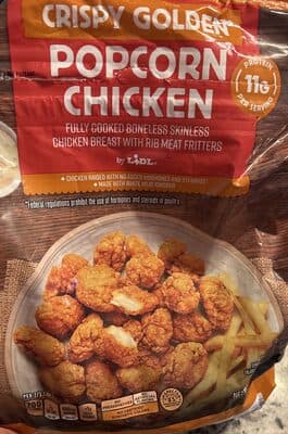 Crispy golden popcorn chicken