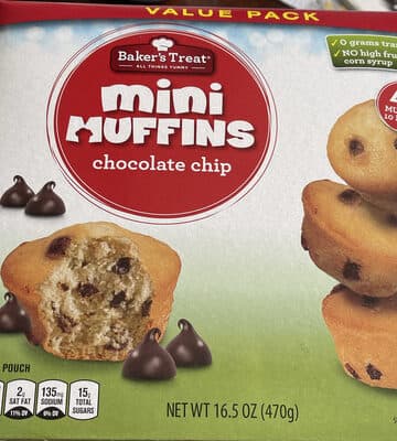 Mini Muffins Chocolate Chip